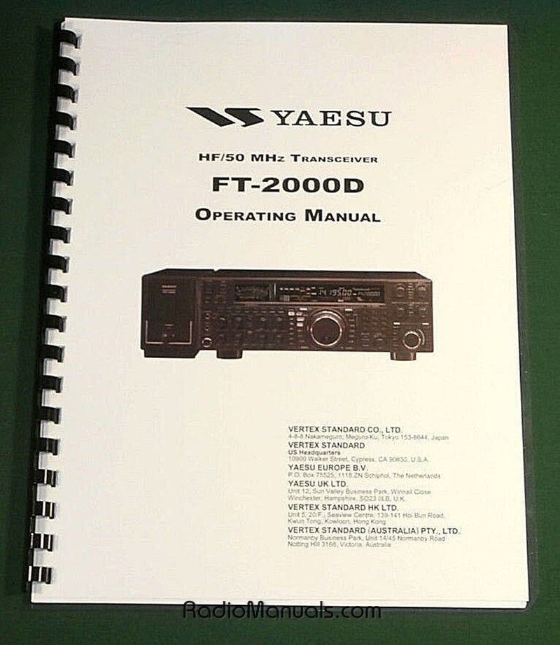 Yaesu FT-2000D Instruction Manual